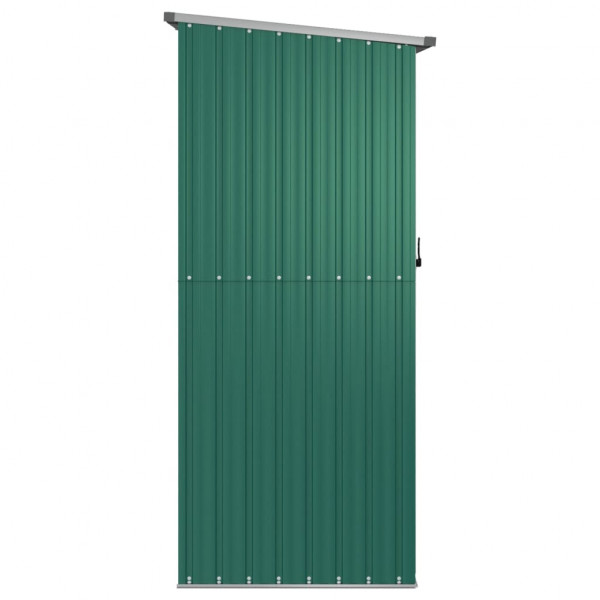 Abrigo de jardim 180.5x97x209.5 cm aço galvanizado verde M 5