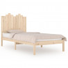 Estructura de cama madera maciza de pino 100x200 cm 2