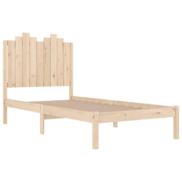 Estructura de cama madera maciza de pino 100x200 cm M 4