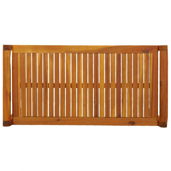 Mesa de centro de madera maciza de acacia 100x50x50 cm M 5