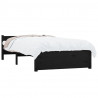 Estructura de cama madera maciza negro 90x200 cm 3