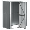 Abrigo de jardim 180.5x97x209.5 cm aço galvanizado cinzento 4