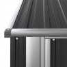 Cobertizo jardín acero galvanizado antracita 180.5x97x209.5 cm 5