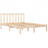 Estructura de cama de madera maciza de pino 135x190 cm 4