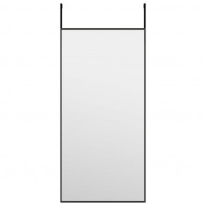 Espejo de puerta cristal y aluminio negro 30x60 cm H