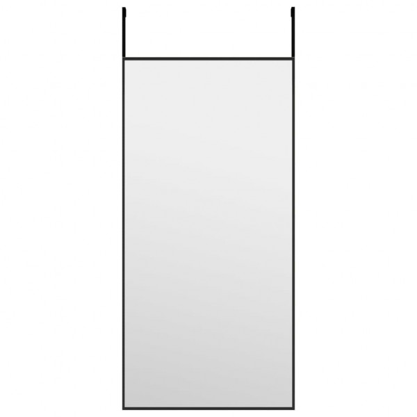 Espejo de puerta cristal y aluminio negro 30x60 cm M 2