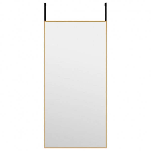 Espejo de puerta cristal y aluminio negro 30x60 cm M 2