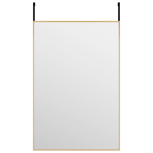 Espelho para porta 40x60 cm vidro e alumínio dourado M 2