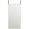 Espejo de puerta cristal y aluminio dorado 40x80 cm 2