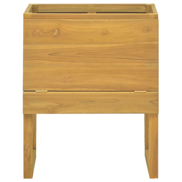 Armario de baño madera maciza de teca 60x45x75 cm M 3