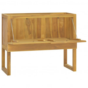 Armario de baño madera maciza de teca 90x45x75 cm H