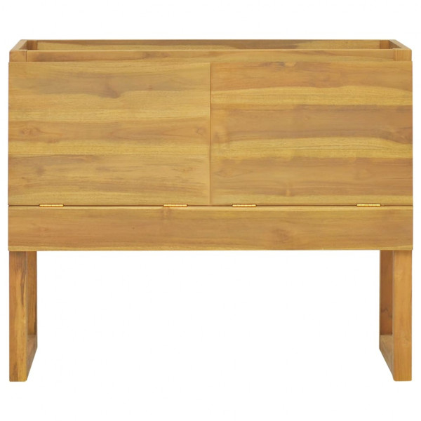 Armario de baño madera maciza de teca 90x45x75 cm M 3