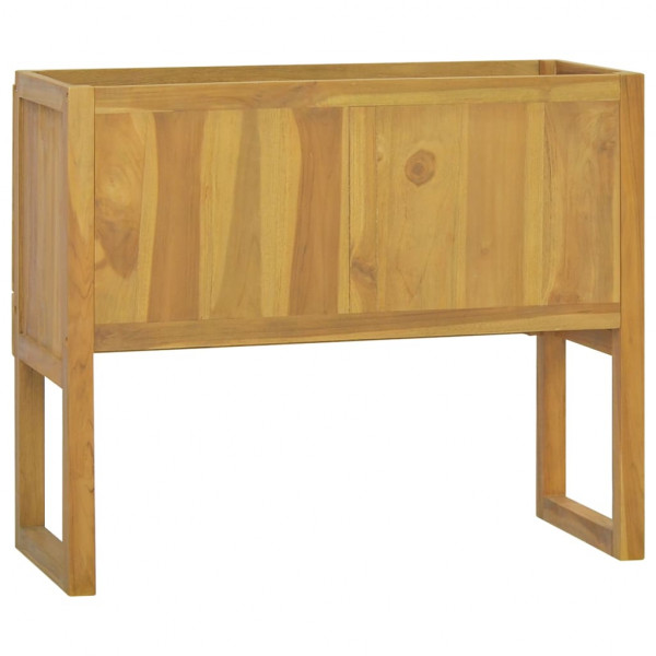 Armario de baño madera maciza de teca 90x45x75 cm M 5