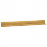 Estantes de pared 2 unidades madera maciza de teca 110x10x10 cm 2