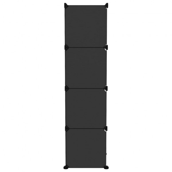 Organizador de arrumação com 9 cubos PP preto M 4