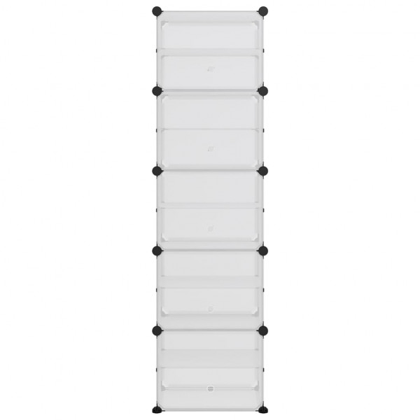 Sapateira 44x31.5x153.5 cm PP transparente M 3