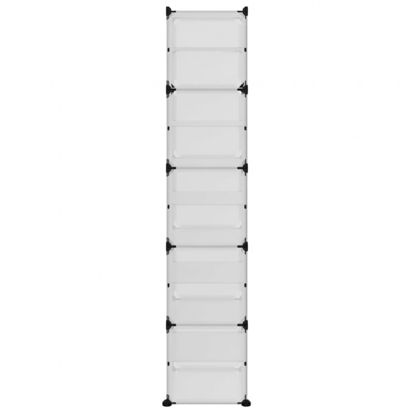 Zapatero PP transparente 44x31.5x153.5 cm M 4