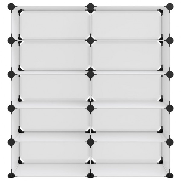 Zapatero PP transparente 84x32x88.5 cm M 3