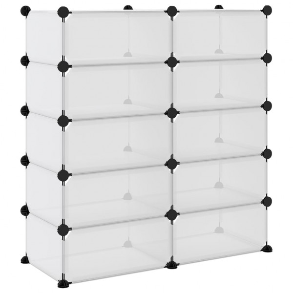 Zapatero PP transparente 84x32x88.5 cm M 5