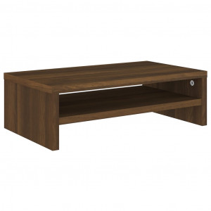 Soporte de monitor madera contrachapada roble marrón 42x24x13cm H