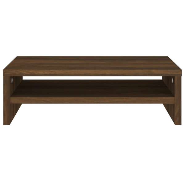 Soporte de monitor madera contrachapada roble marrón 42x24x13cm M 4