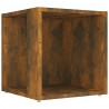 Mesa de apoio 33x33x34.5cm derivados de madeira carvalho fumado 2