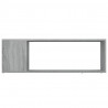 Mueble de TV madera contrachapada gris Sonoma 100x24x32 cm 5