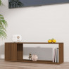Mueble para TV madera contrachapada roble marrón 100x24x32 cm 1