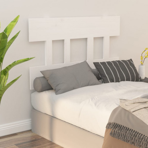 Cabeceira de cama 103.5x3x81 cm pinho maciço branco M 5
