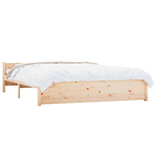 Estructura de cama madera maciza 150x200 cm M 3