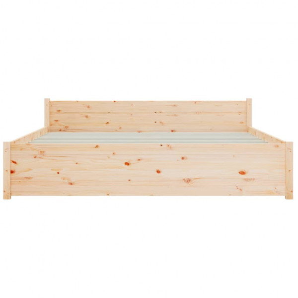 Estrutura de cama king 150x200 cm madeira maciça M 5