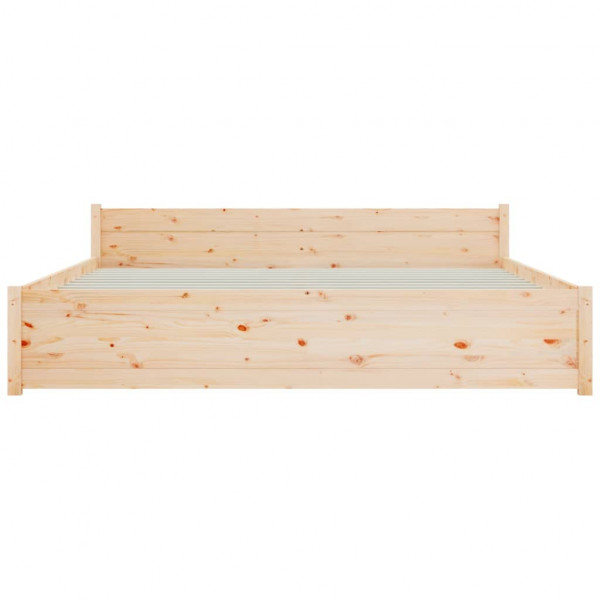 Estructura de cama de madera maciza 160x200 cm M 5