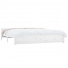 Estrutura de cama super king pinho maciço 180x200 cm branco 3