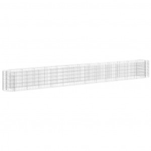 Arriate de gaviones de hierro galvanizado 470x50x50 cm H