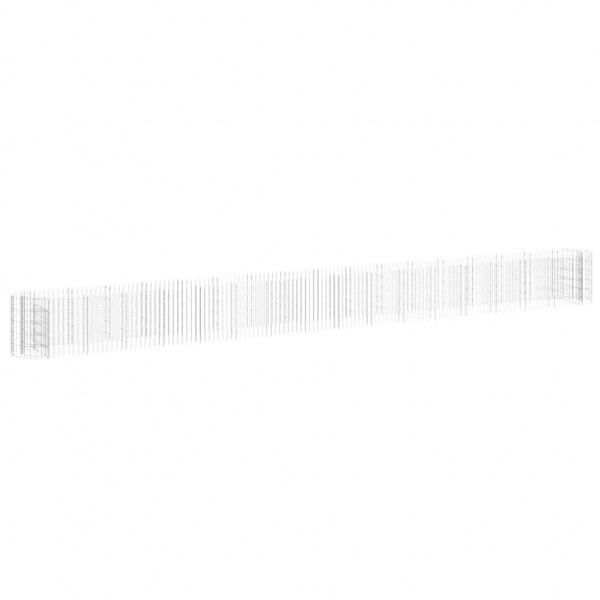 Arriate de gaviones de hierro galvanizado 610x50x50 cm M 2