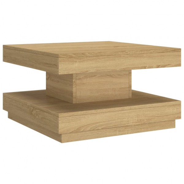 Mesa de centro 60x60x35 cm MDF castanho-claro M 2
