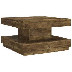 Mesa de centro 60x60x35 cm MDF castanho-escuro H