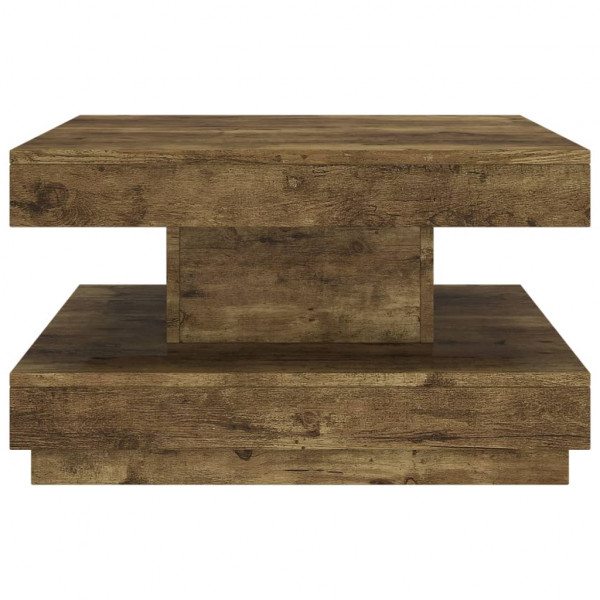Mesa de centro 60x60x35 cm MDF castanho-escuro M 3
