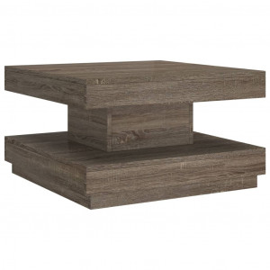 Mesa de centro de MDF gris 60x60x35 cm H