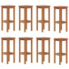 9 pcs conjunto de bar para jardim madeira de acácia maciça 5