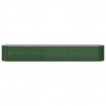 Canteiro elevado jardim 440x80x68 cm aço revestido a pó verde 3