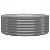 Jardinera arriate acero recubrimiento polvo gris 100x100x36 cm 2