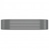 Jardinera arriate acero recubrimiento polvo gris 175x100x36 cm 3