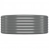 Jardinera arriate acero recubrimiento polvo gris 175x100x36 cm 4
