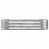 Jardinera arriate acero recubrimiento polvo plata 175x100x36 cm 3