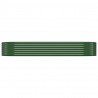 Jardinera arriate acero recubrimiento polvo verde 249x100x36 cm 3