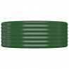 Jardinera arriate acero recubrimiento polvo verde 396x100x36 cm 4