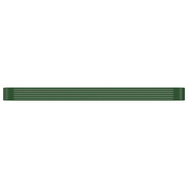 Floreira em aço revestido a pó verde 507x100x36 cm M 3