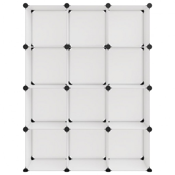 Cubo de arrumação com 12 cubos PP transparente M 3