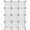 Cubo de arrumação com 12 cubos PP transparente 3